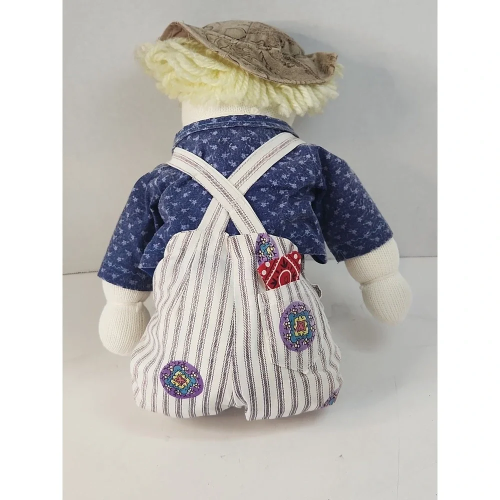 Vtg 80s  Handmade Sock Doll Boy 19.5